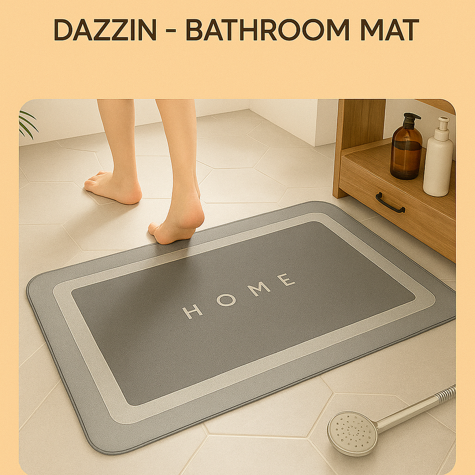 Buy 1 Get 1 Free – Dazzin Soft & Absorbent Bathroom Mat | Non-Slip & Quick Dry